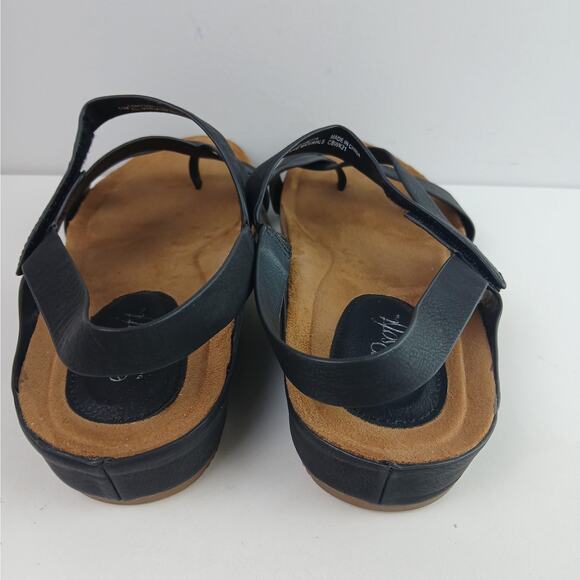 Euro Soft By Sofft SZ 11 Gianetta Sandals In Black Vegan - Picture 4 of 7